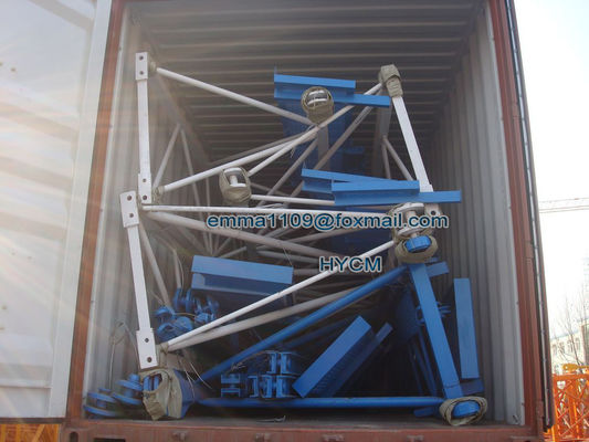 No cabeza Tipo T 5tones 50m longitud de la barra grúa torre topless para la venta