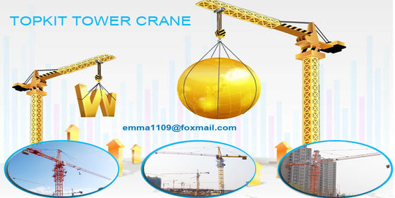 Cranes de construcción de escalada externa Torre QTZ 50 50m Especificación del boom