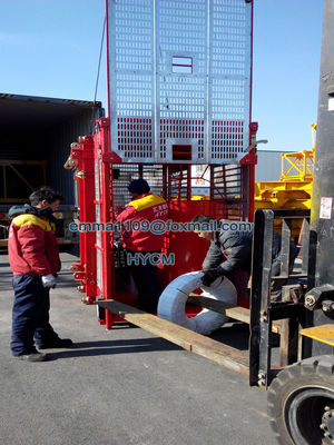 Hombre y material Elevador de construcción de edificios 4t 0-36m/min Velocidad VFD Control
