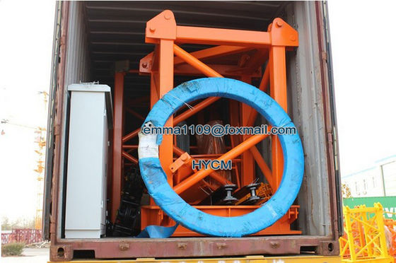 60 metros La grúa de la torre Escalada hidráulica QTZ80-8 toneladas Costo de carga