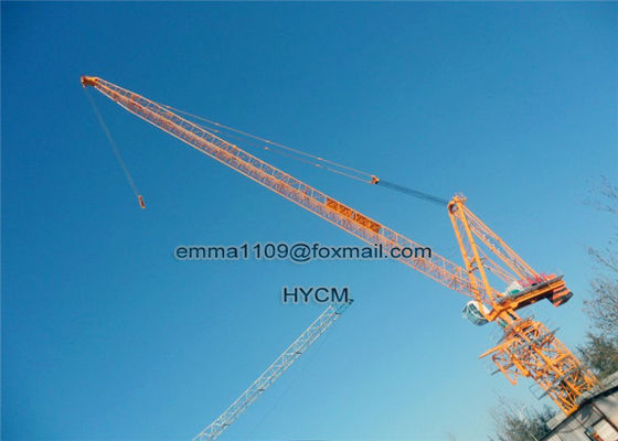 D5020 Grúa de torre de jantes Luffing Tipo 50m Boom 2.0t Especificación de carga final