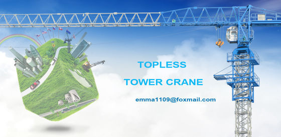 Fábrica PT5010 HYCM grúa de torre 50M de elevación Jib 4T Max. Cuadro de carga