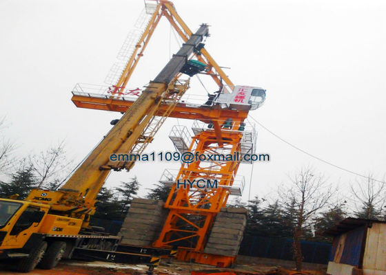 18 toneladas Luffing Torre grúa D5520 55m Trabajo Línea de energía Jib