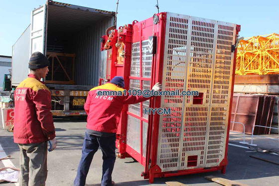 SC100 más barato elevador de material de gran altura con dispositivos anticaídas y limitadores