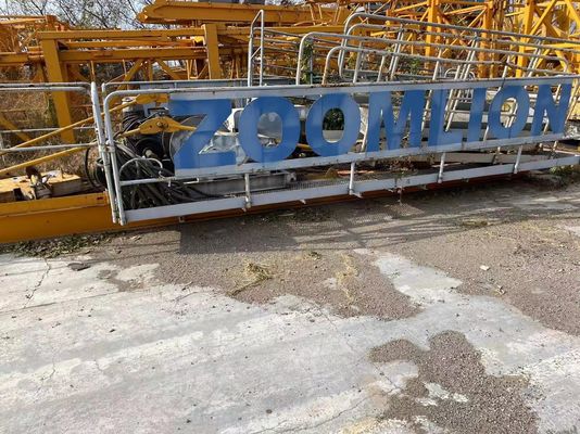 Aplicar Zoomlion 6012 grúa de torre usada con 2,8m sección de mástil de bloque y 6T carga máxima