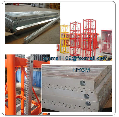 LG60 Piezas de repuesto de elevadores de construcción de acero 40*60*1508mm