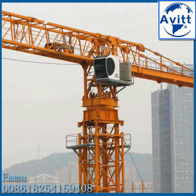 12 toneladas QTZ250 PT7025 grúa torre topless 70 metros Boom horizontal 50m altura libre