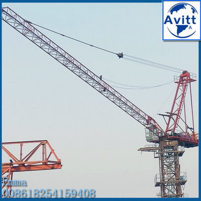 3 toneladas Mini Lufting Torre grúa 25m Boom Jib 2,0t de punta de carga Bloque de la sección del mástil
