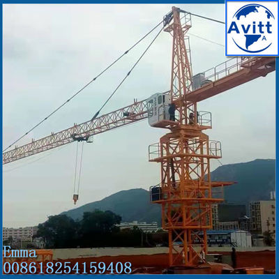 Tipo de grúas de torre de cabeza de martillo qtz63 para proyectos de construcción