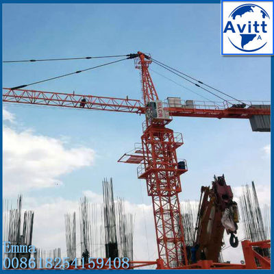 TC5513 Alibaba La grúa torre 55 metros Boom 8t Max. Capacidad de carga