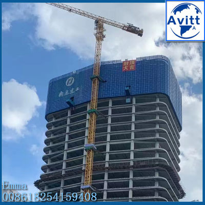 4t QTZ50(PT5010) Grúa de torre plana para la construcción inmobiliaria