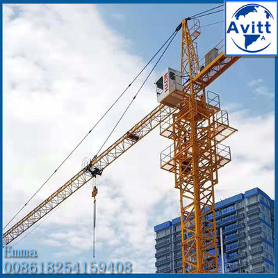 Construcción pequeña grúa torre de cabeza de martillo QTZ4208 tipo de escalada externa