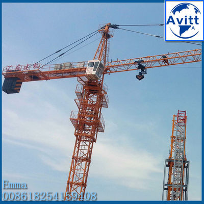 QTZ63 TC5013 Grúa de torre Topkit 5t Carga máxima 50 Mts Trabajo para 40 metros de altura del edificio