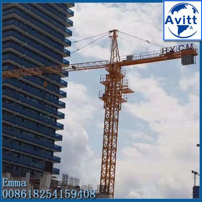 QTZ160 1600ton.m Topkit Torre grúa 12tones para 220 pies de altura del edificio