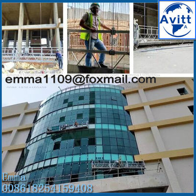 Zlp 800 7.5mtr plataforma colgante de andamios recubrimiento galvanizar altura de trabajo 100mtr conjunto completo