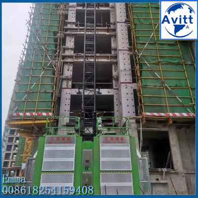 1-4t Rack Pinion Construcción Elevador elevador Mast Sección de escalada Tipo