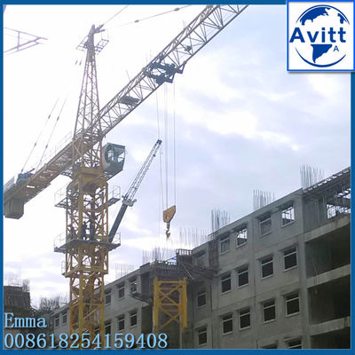 Capacidad de carga máxima 12 t Grúa de torre Topkit 60mts Boom de trabajo TC6024
